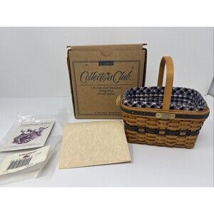 Longaberger CC 1996 JW Miniature Market Basket Combo MANY FAMILY SIGNATURES Look